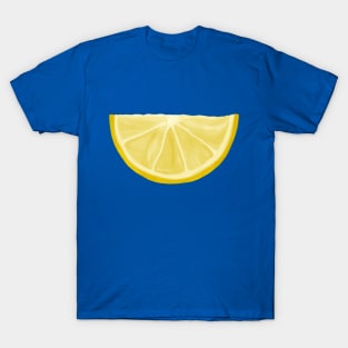 Yellow Watercolor Juicy Lemon Wedge T-Shirt